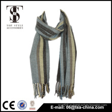 Мода зимой тонкий толстый длинный кашемир stipe шарф